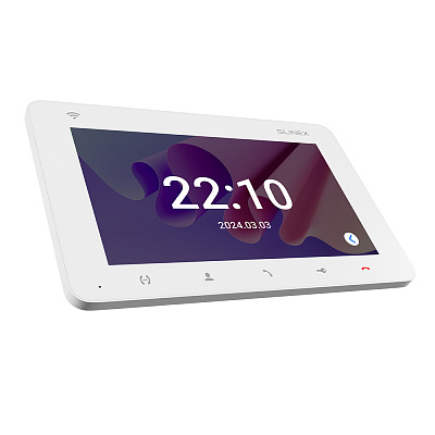 картинка Slinex SM-07N Cloud цвет белый. 7" Компактный видеодомофон с функцией переадресации вызова от компании Intant